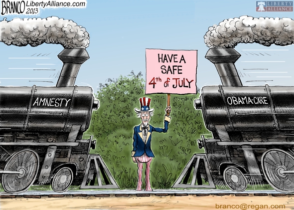4th of July Amnesty and Obama Care