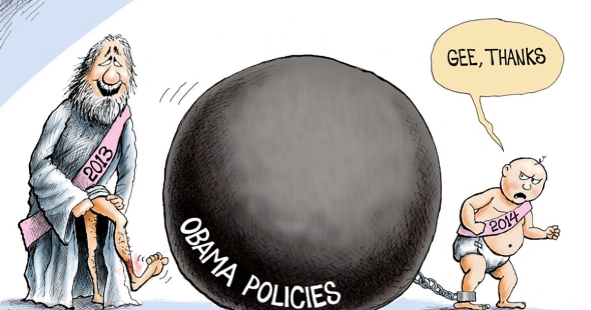 New Years 2014 | A.F.Branco | Political Cartoon