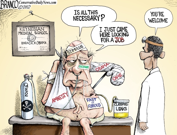 Obama Jobs Plan Cartoon