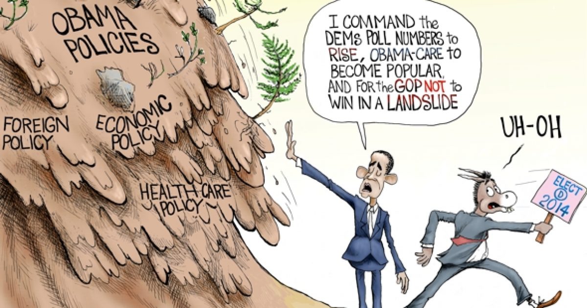 2014 Landslide | A.F.branco | Political Cartoon