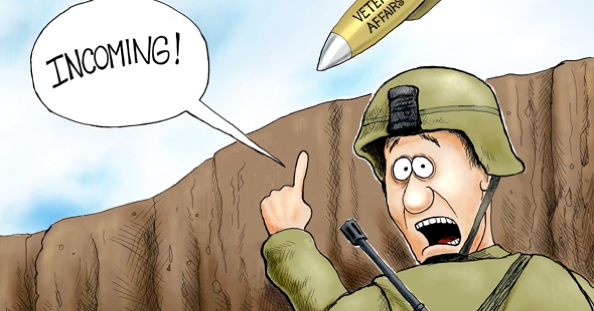 Veterans Affairs Problems | A.F.Branco | Political Cartoon