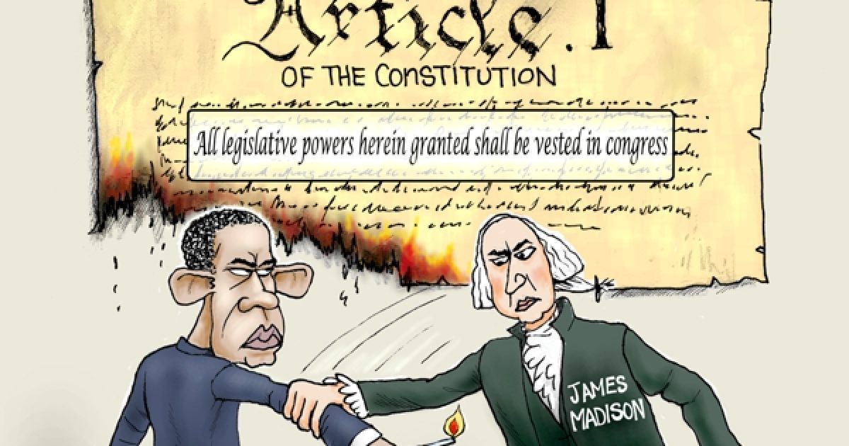 Article One | Political Cartoon | A.F.Branco