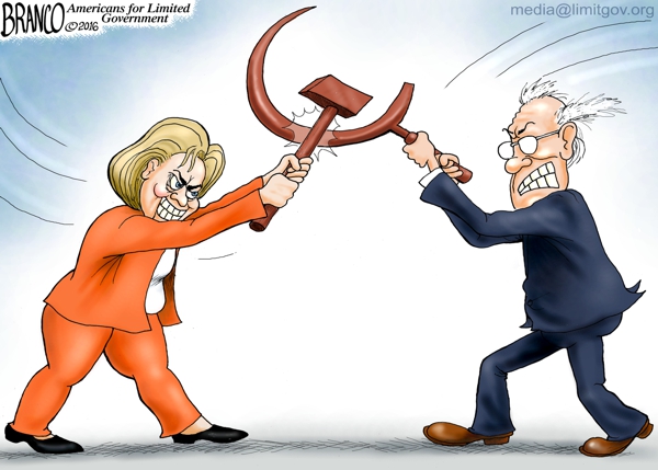 Hillary and Bernie