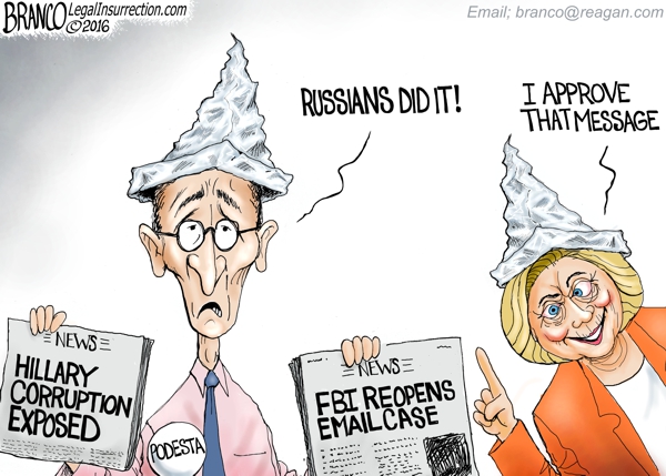 Clinton’s Blame Russians