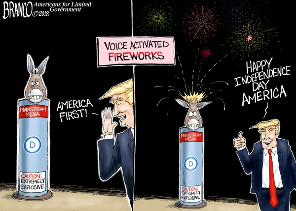 Media Fireworks on Independence Day