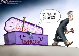A.F. Branco Cartoon – Obamacare Scare