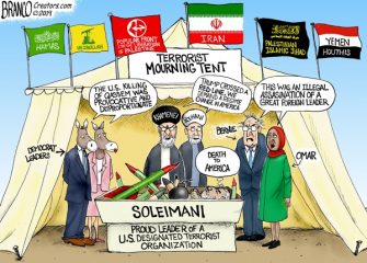 A.F. Branco Cartoon – Mourning Qasenm Soleimani