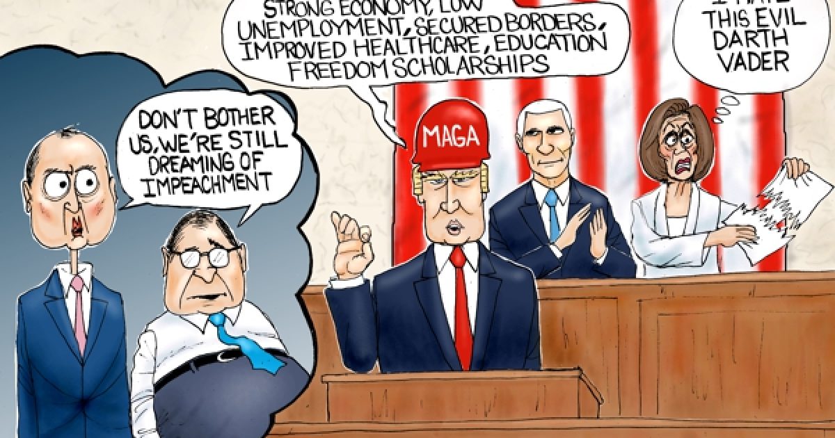 A.f. Branco Cartoon - Trump Derangement Syndrome - Comically Incorrect