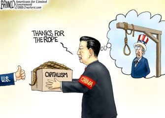 A.F. Branco Cartoon – Feeding the Dragon