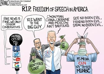 A.F. Branco Cartoon – RIP Freedom of Speech