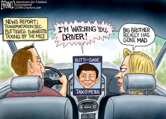 A.F. Branco Cartoon – I’ll Be Watching You
