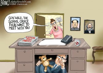 A.F. Branco Cartoon – School Choice-O-Phobe