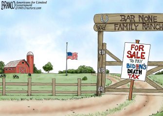 A.F. Branco Cartoon – Land Grabber