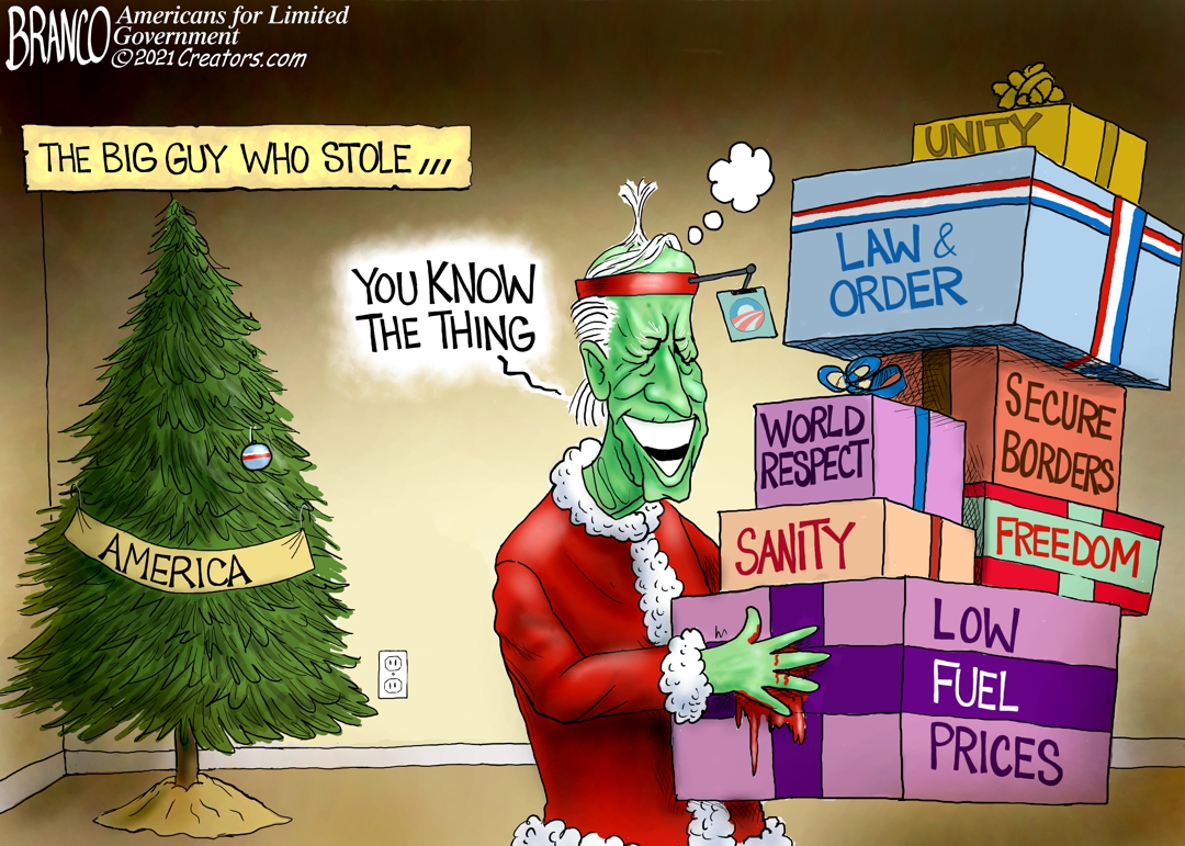 A.F. Branco Cartoon - New Green Steal - Comically Incorrect