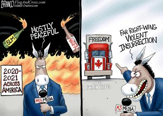A.F. Branco Cartoon – True North Strong and Free