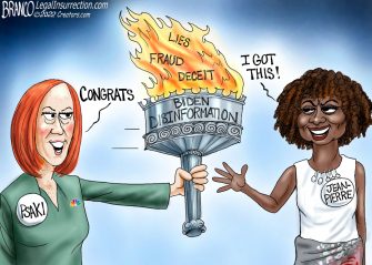 A.F. Branco Cartoon – Passing of the Torch