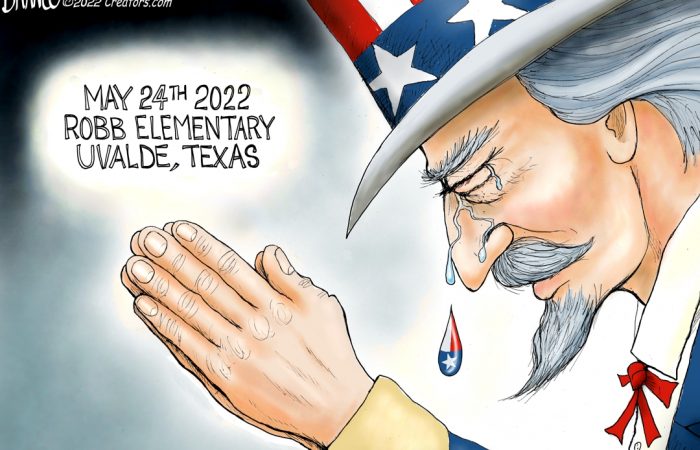 A.F. Branco Cartoon – Tears for Uvalde, Texas