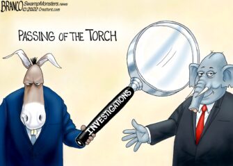 A.F. Branco Cartoon – Passing the Torch