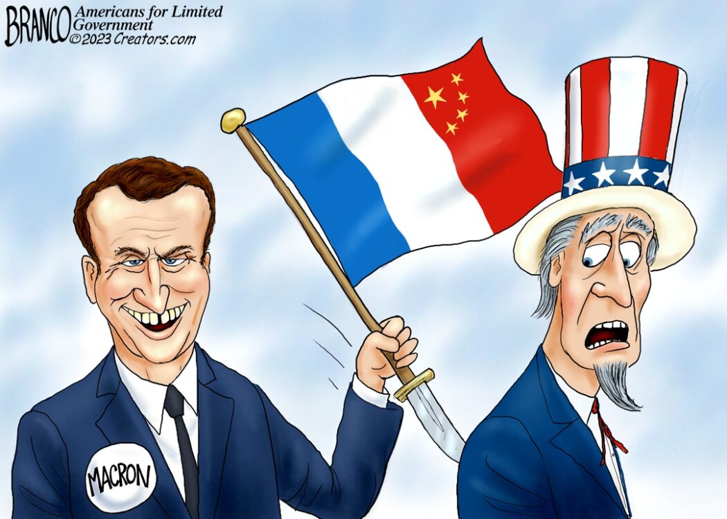 French Macron Sides with China