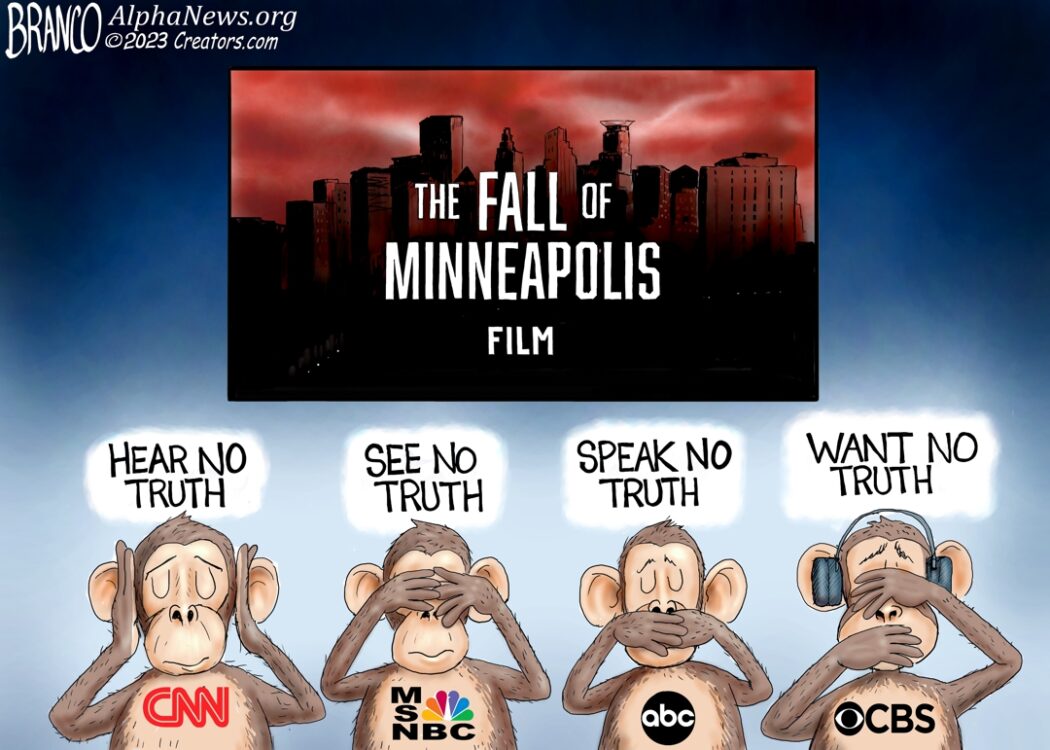 The Fall of Minneapolis Cartoon