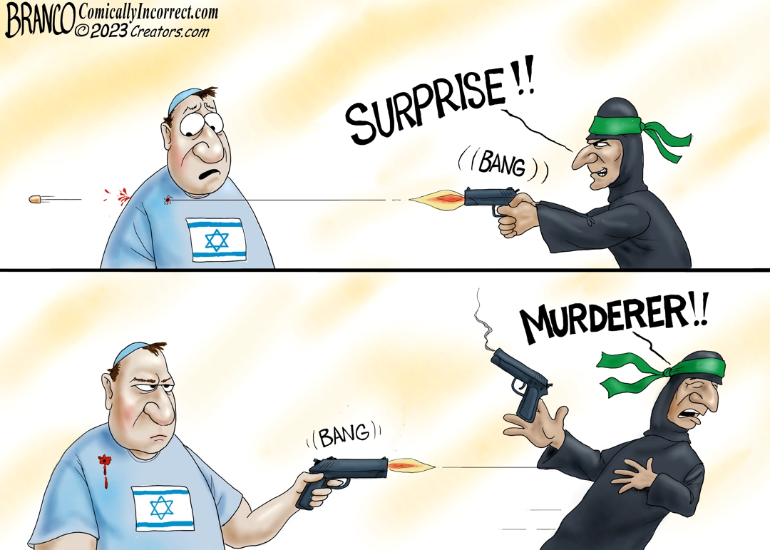 A.F. Branco Cartoon - A Just Response - Comically Incorrect