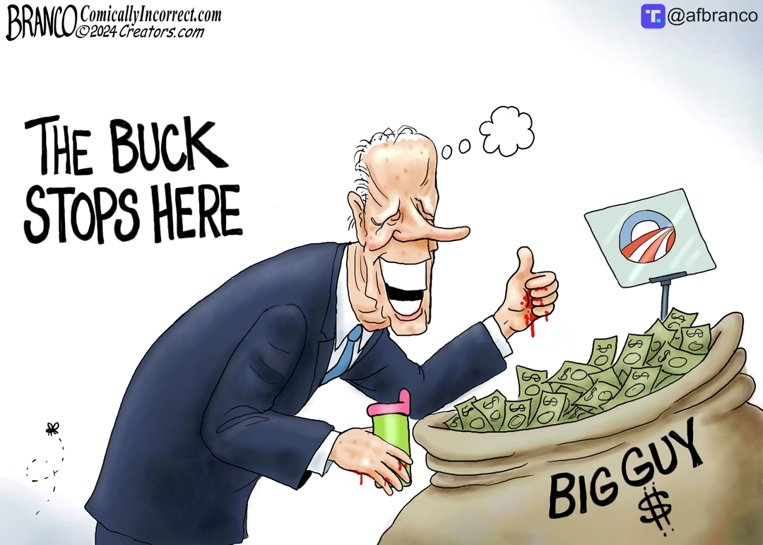 A.F. Branco Cartoon - Follow The Corruption - Comically Incorrect