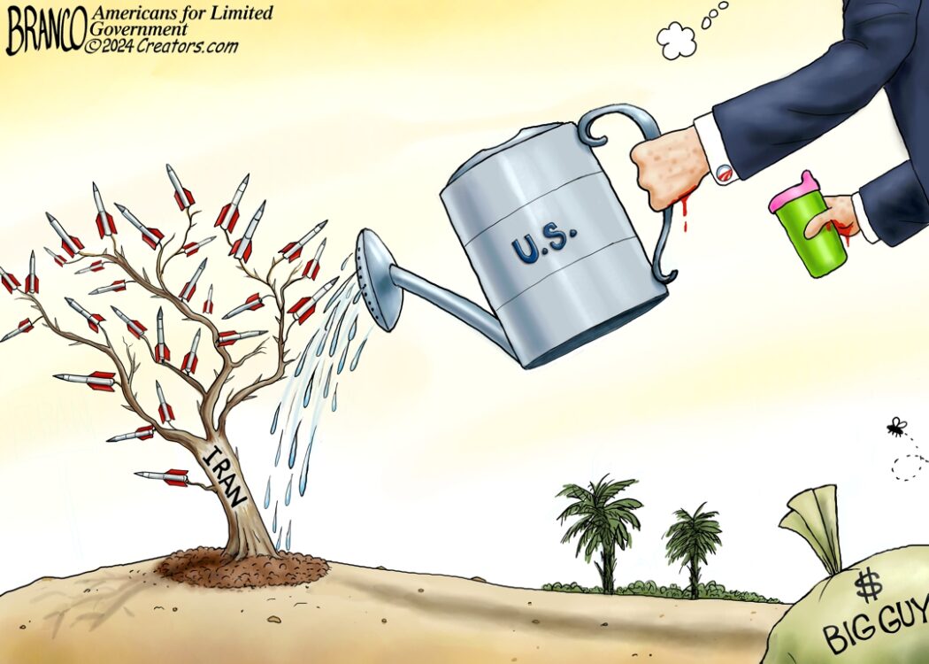 Bidden Sponsored Iran Terrorism – Cartoon