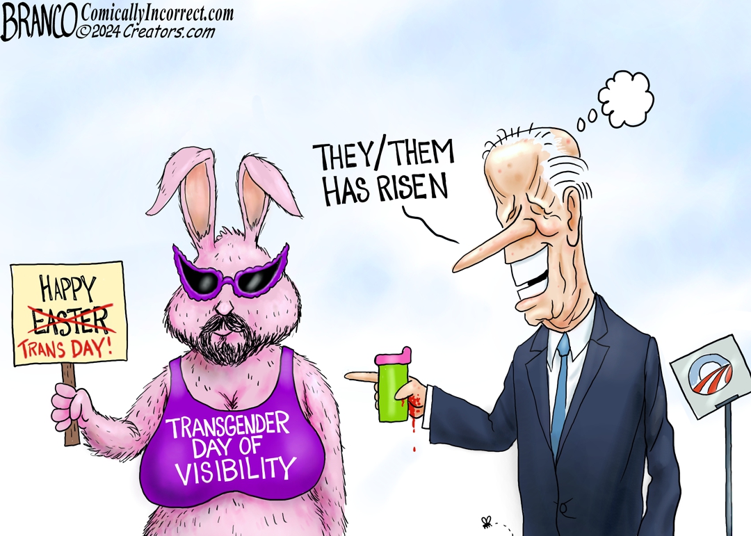 A.F. Branco Cartoon - April Fool in Chief - Comically Incorrect