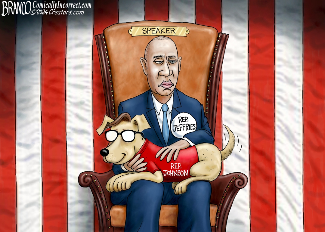 A.F. Branco Cartoon - Top Dog - Comically Incorrect