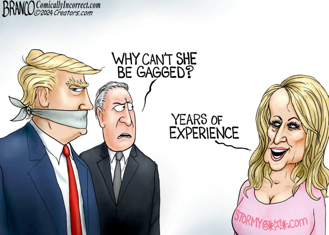 Only Trump is Gagged – Cartoon