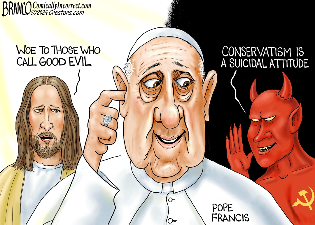 A.F. Branco Cartoon - Speach of The Devil - Comically Incorrect