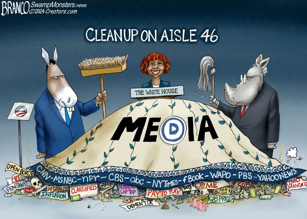 Biden Cleanup Crew – Cartoon