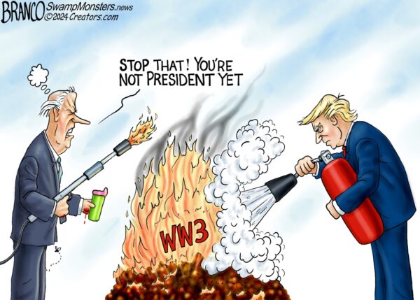 A.F. Branco Cartoon – Trouble Shooter