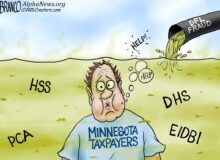 Branco Cartoon – Drowning In Fraud