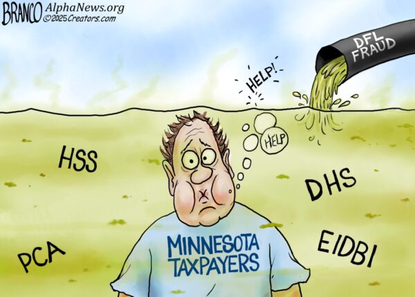 Branco Cartoon – Drowning In Fraud
