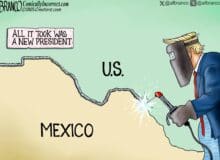 Branco Cartoon – Border Is Closed