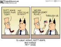 Branco Cartoon – Scott Adams Tribute