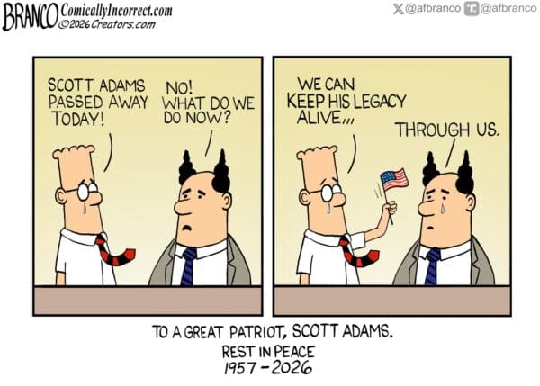 Branco Cartoon – Scott Adams Tribute