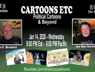 Cartoons Etc. 01/14/26 – 9 PM ET on Rumble